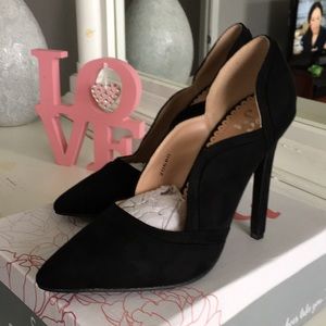 NWT. Beautiful black suede pumps!  In the box.